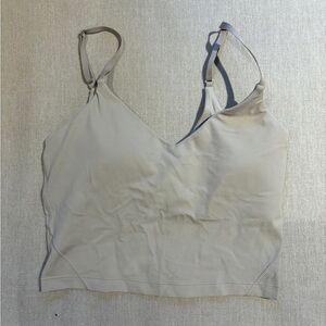 Lululemon Cream Crop Align Tank w/ adjustable straps